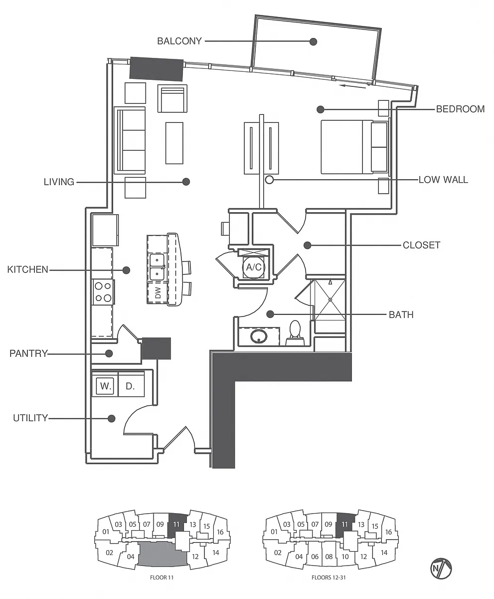 Floor plan Residence 11 - Classic