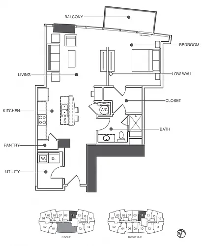 Floor plan Residence 11 - Classic