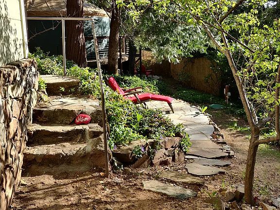 A few stairs.