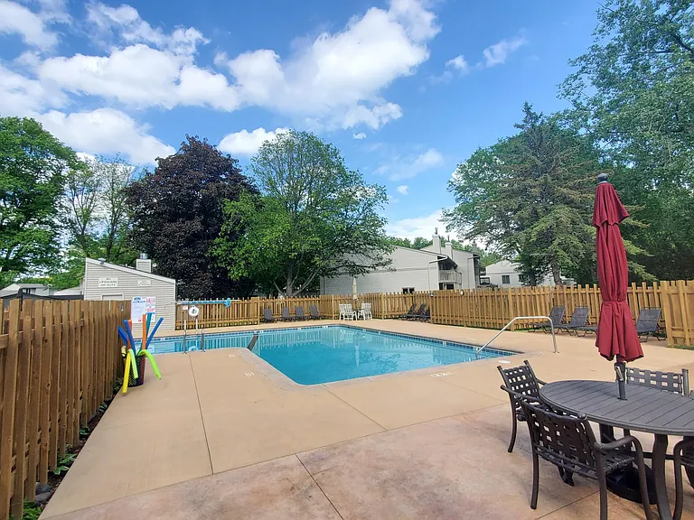 Community swimming pool only open to residents