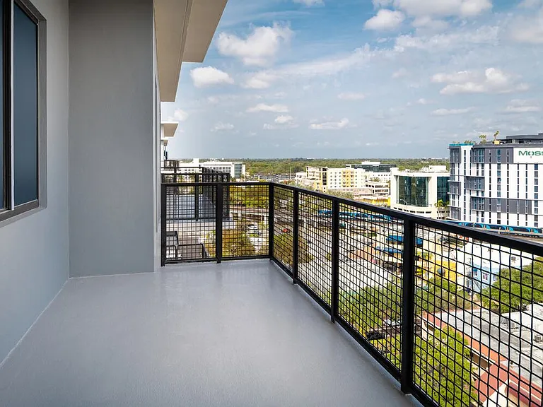 Neighborhood views from apartment balcony (select apartments)