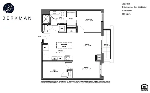 Floor plan Bagatelle + Patio