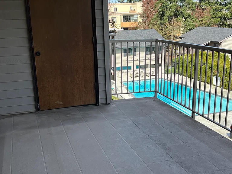 Balcony, storage room