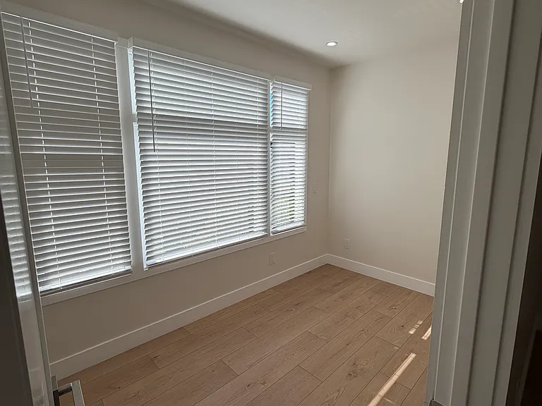 Lots of natural sun lite. Bedroom fits a queen bed.