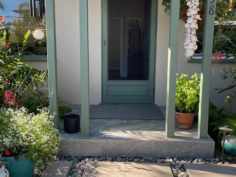 Walkway to front door