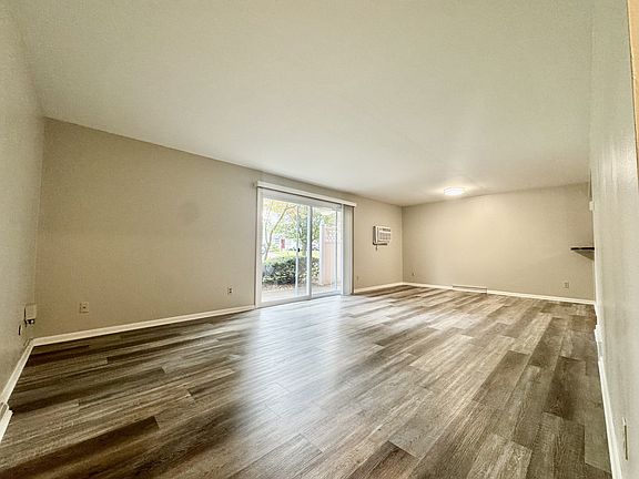 Large living with private patio