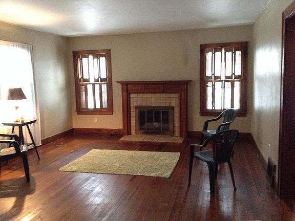 Front room with fireplace