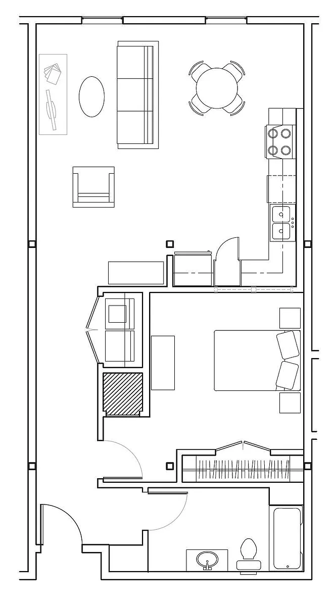 Floor plan 1 Bedroom