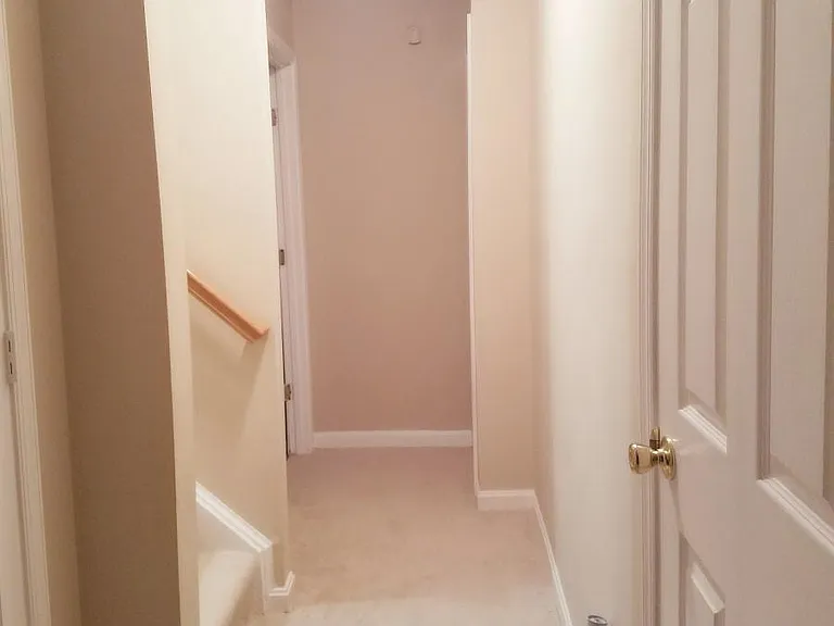 Hallway in finished basement