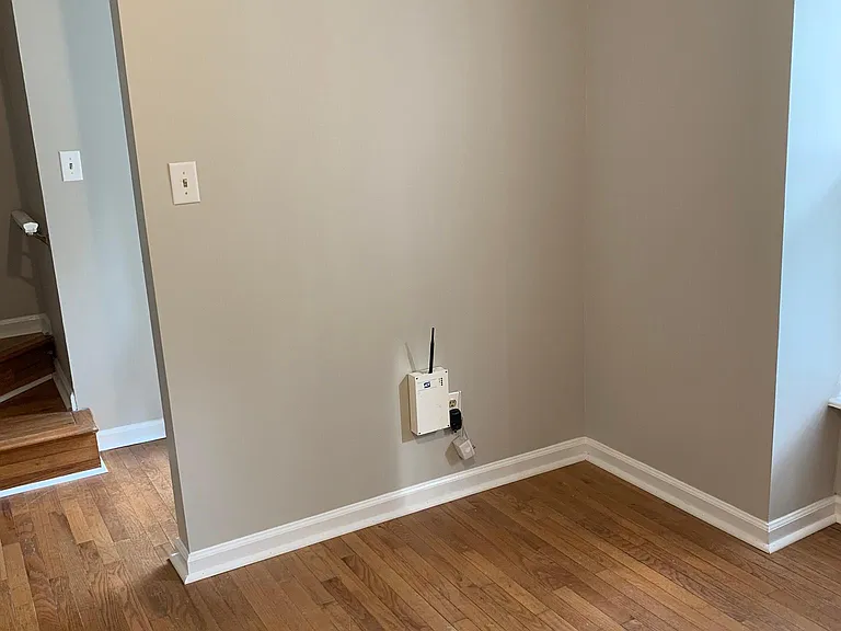 Breakfast nook in kitchen for small table and 2 chairs to be installed at this location. See photo of table in the next slide