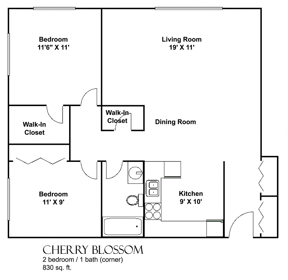 Floor plan Cherry Blossom