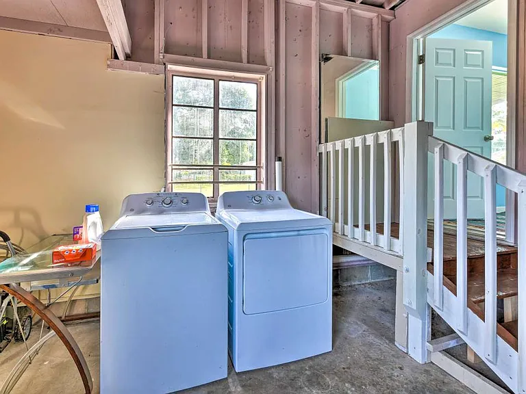 Laundry hookups in garage