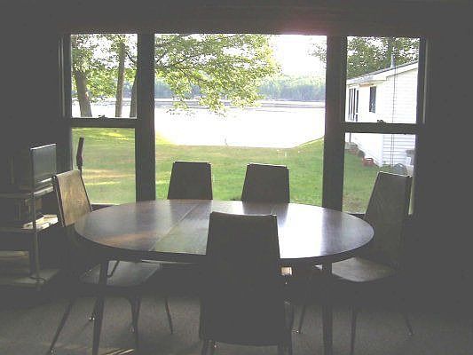 Inside looking out at lake
