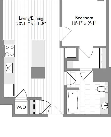 1-Bedroom 1-Bathroom | 552 sqft 1-Bedroom 1-Bathroom | 552 sqft