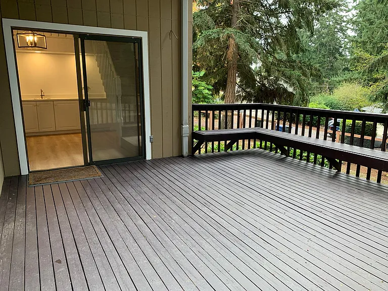 Huge fully fenced backyard for private outdoor enjoyment.