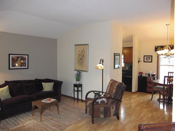 Living room and informal dining area.