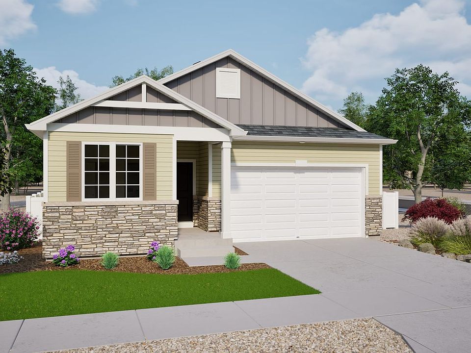 Rendering of Brio Splendor Elevation G Stone Exterior