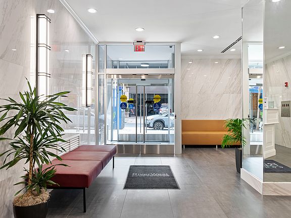 Walking into Building