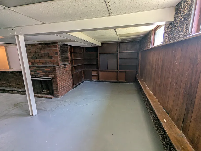 Basement area next to bar