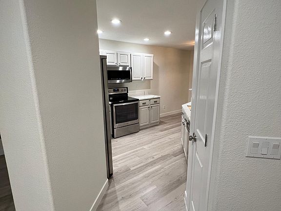 Front entrance into kitchen