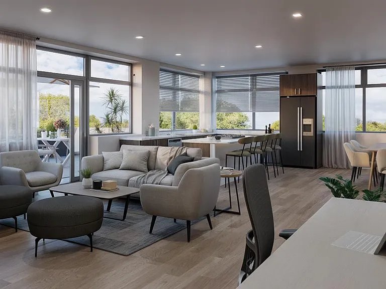 2 Bedroom Unit with Terrace Living Area