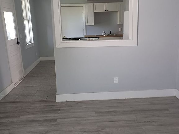 View of kitchen from living room