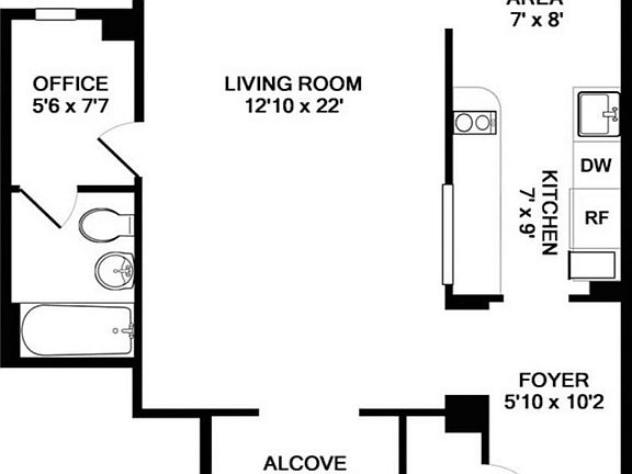 2nd image of 333 W 56th St APT 10B