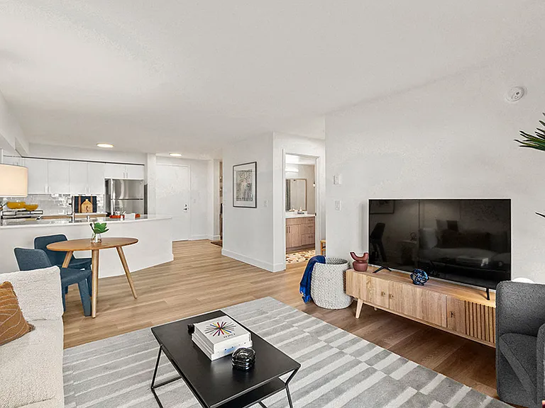 Open layout with upgraded lighting and fixtures