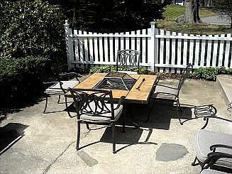 Patio outside kitchen door