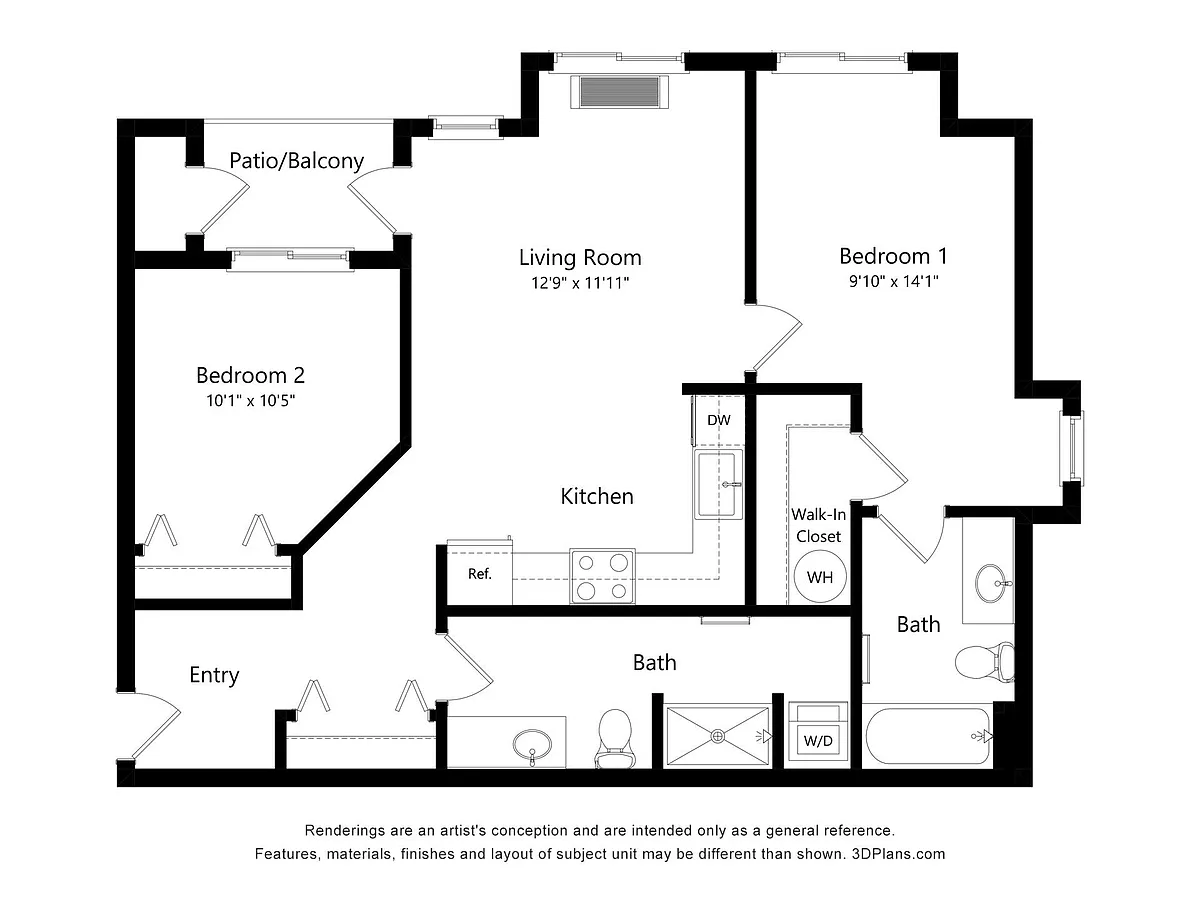 Floor plan 2X2 G3