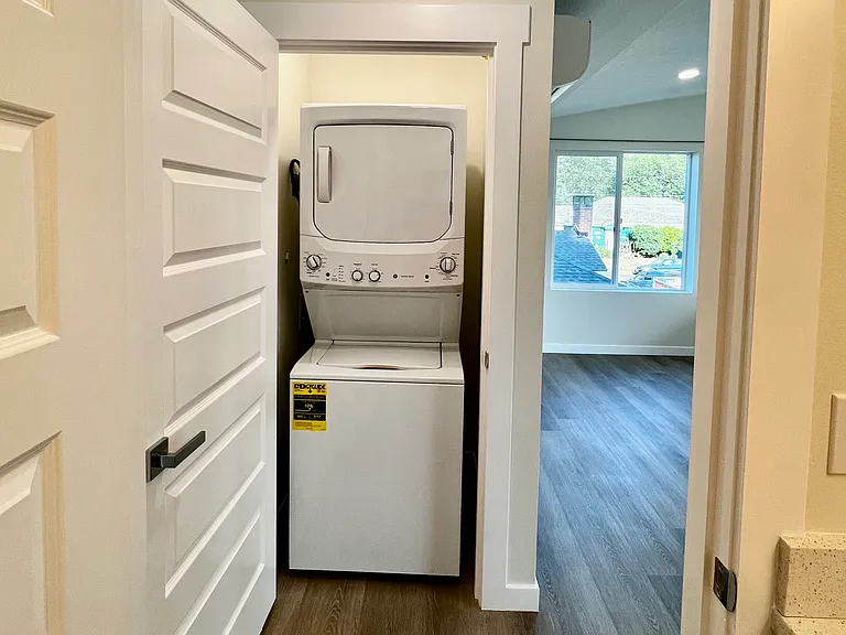 Washer and dryer.