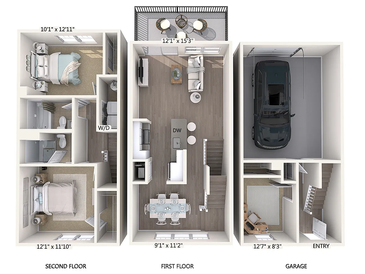 Floor plan B1TD