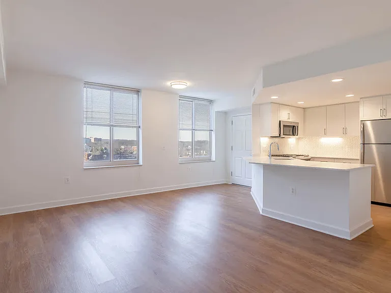 Kitchen and Living Room with Hard Surface Flooring