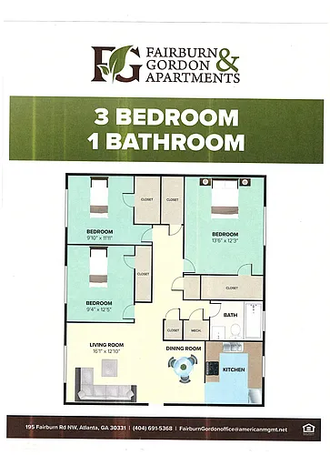 Floor plan 3-Bedroom