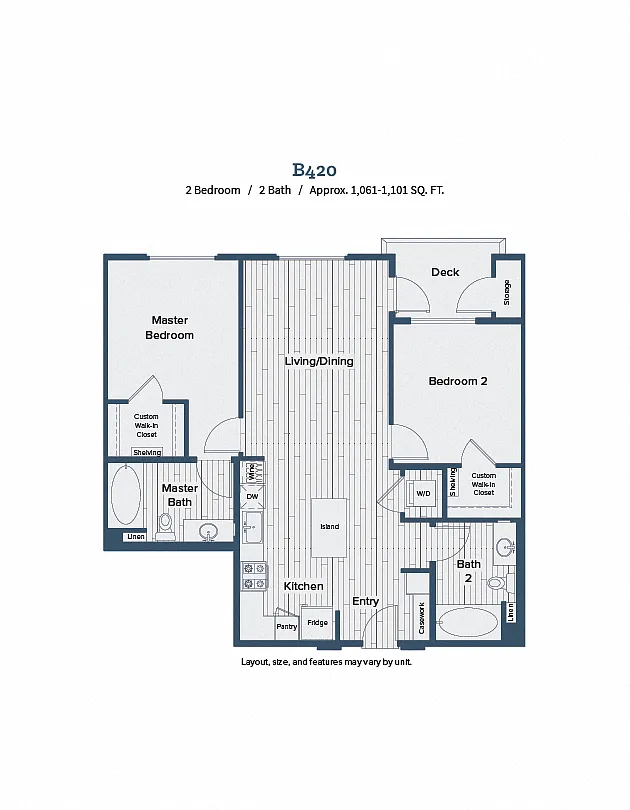 Floor plan B420