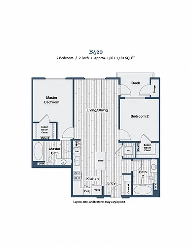 Floor plan B420
