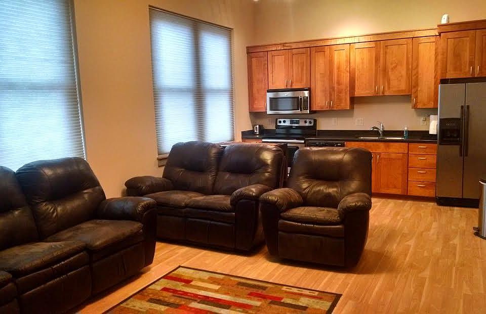 Living/kitchen space