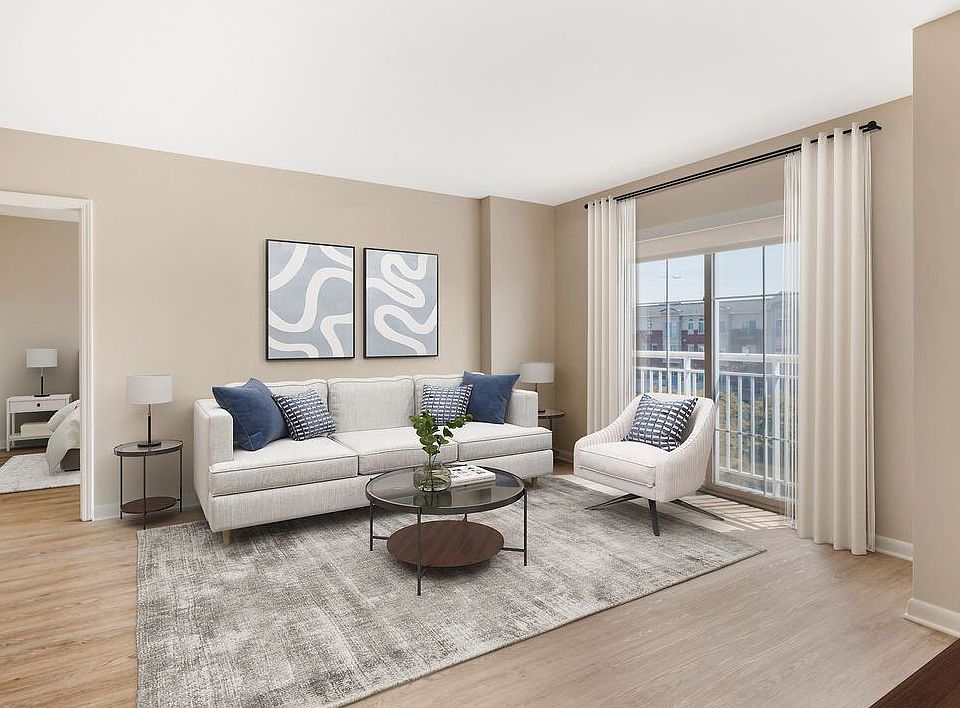 Signature Collection living room with hard surface flooring