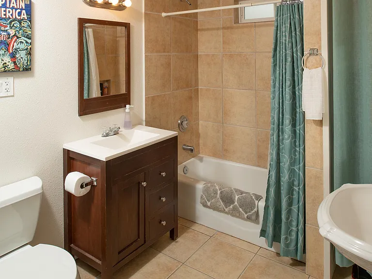Bathroom with Two Sinks.