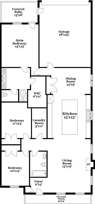 3 bed, 2.0 bath, 1484 sqft, $2,100 — Photo 2