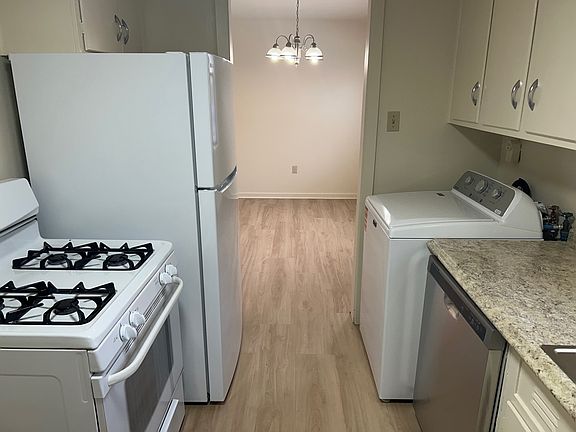 Kitchen facing dining room.
