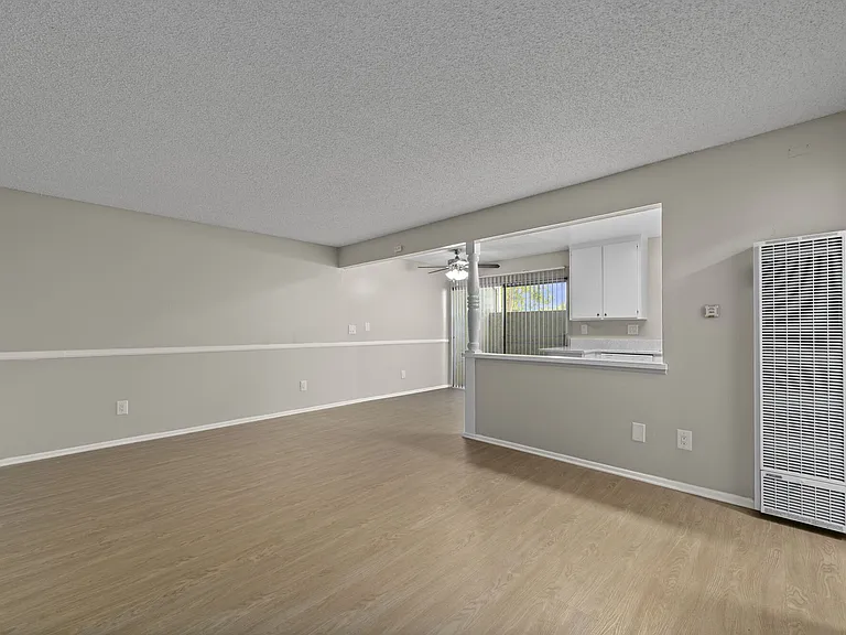 Apartment living space at Strada Apartments in Orange, CA