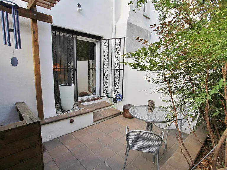 Enclosed backyard