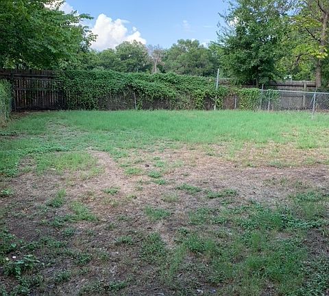 Fenced back yard