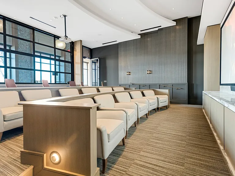 Media Room with Projector and Cinema-Style Seating