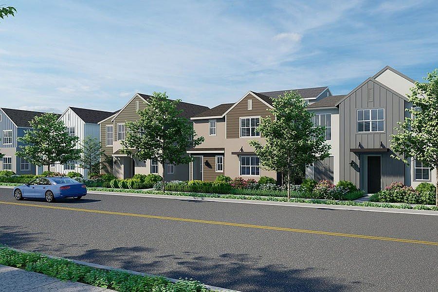 Soltice at Fiddyment Ranch - Typical Street View (rendering is artist's conception)