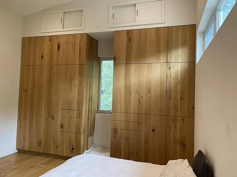 Master Bedroom - Custom Built-in Closets and overhead Storage