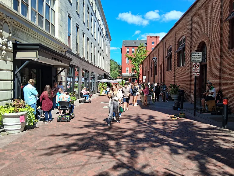 Market Street/Central Market, One block From Apartment.