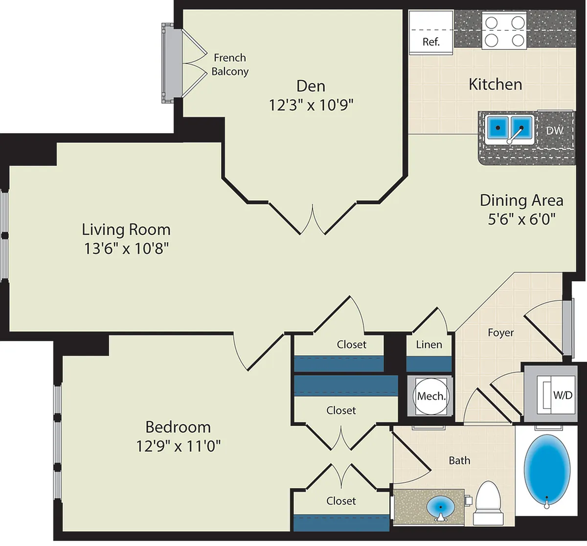Floor plan The Buchanan