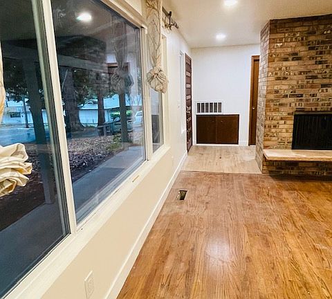 Fireplace in living room
